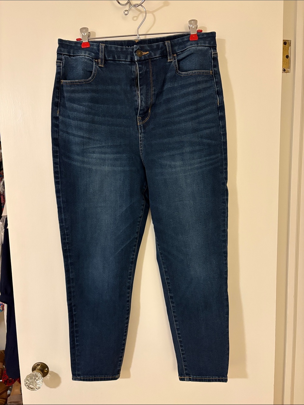 American Eagle Curvy 360 Next Level Stretch Highest Rise Jeans - 14 Extra Short